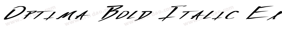 Optima Bold Italic Ex Bold Italic字体转换